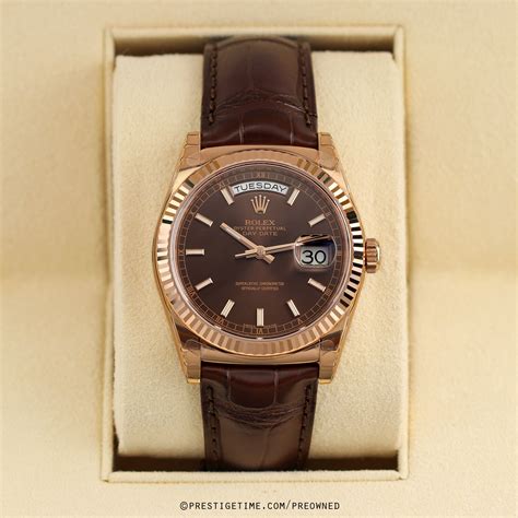 rolex box of chocolate|preowned Rolex with chocolate interior.